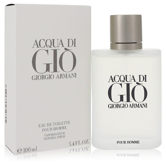 Acqua Di Gio Men Spray by Giorgio Armani Eau De Toilette 3.3 oz